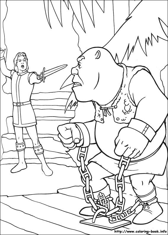 Shrek kolorowanki